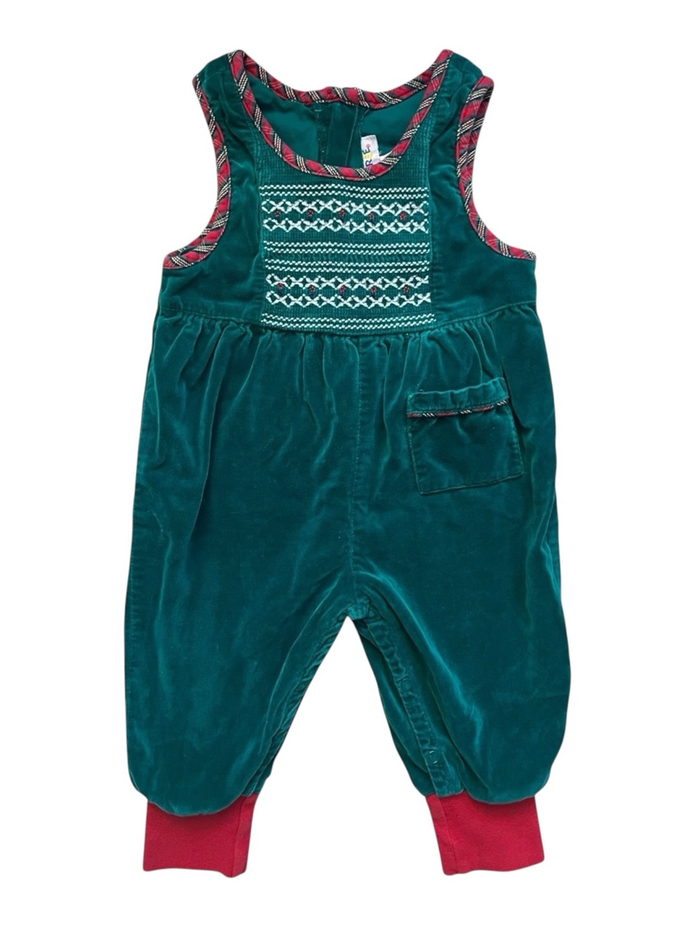 Vintage 90s Christmas Baby Romper